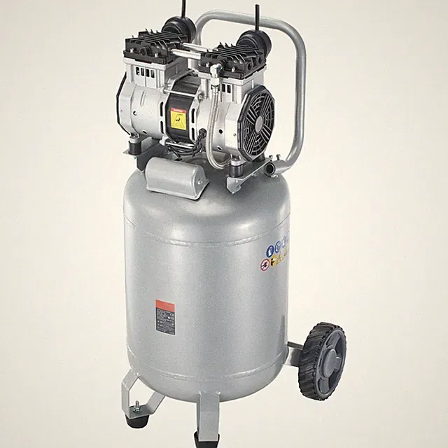 13 Gallon 125PSI 2HP Air Compressor Ultra Quiet 66dB Oil-Free w/ Wheels
