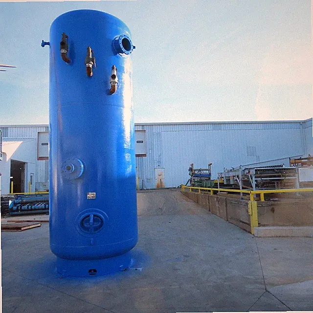 3500 Gallon Vertical Compressed Air Receiver Storage Tank 150 PSI 6" Ports