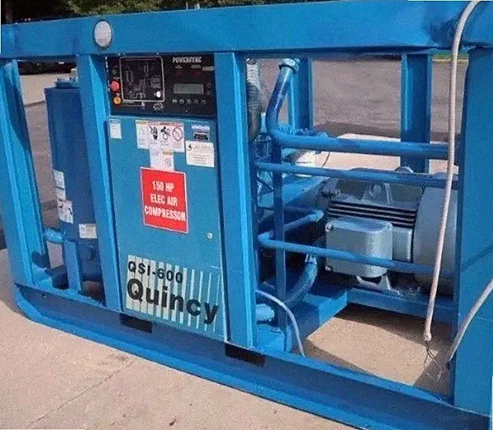 Quincy QSI-600 Rotary Screw Air Compressor 150 HP Air Cooled - READ DESCRIPTION